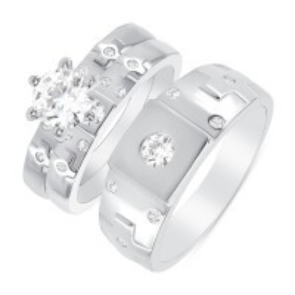 3pc Bride & Groom Wedding Set